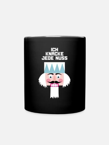 Nussknacker Motivation Held coole Quotes Sprüche - Tasse einfarbig - Schwarz