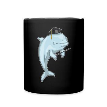 École du professeur dauphin et du bâton pointeur - Mug uni - noir - Devant