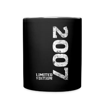 Limited Edition 2007 16. Geburtstag Geschenk - Tasse einfarbig - Schwarz - Vorne