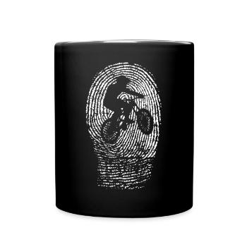 Empreinte digitale VTT - Mug uni - noir - Devant