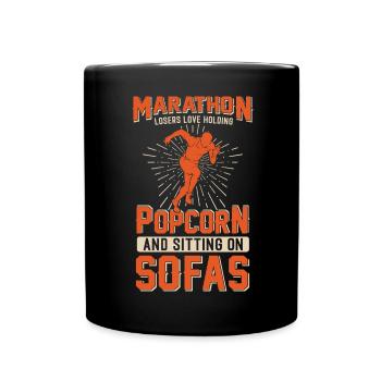 Jogging Dicton pour courir - Runners - Mug uni - noir - Devant
