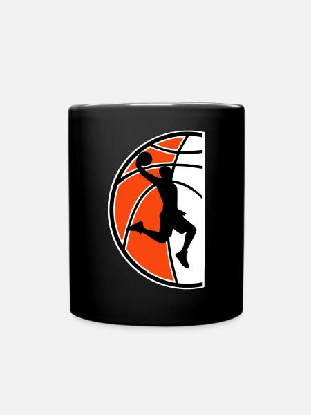 Basketball Basketballer - Tasse einfarbig - Schwarz