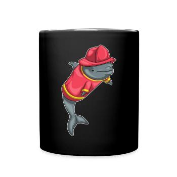 Pompiers de Delfin - Mug uni - noir - Devant