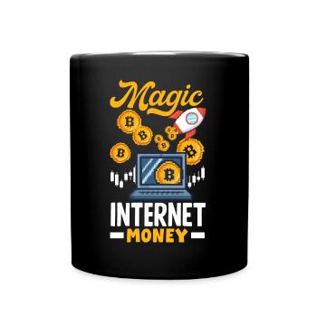 Magic Internet Money Retro Cryptocurrency Trading - Tasse einfarbig - Schwarz - Vorne