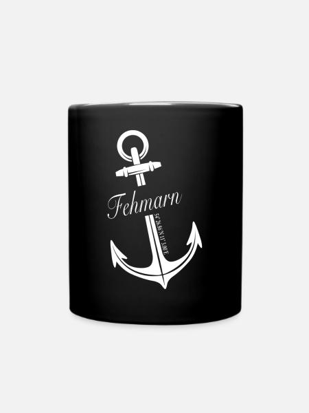 Fehmarn - Tasse einfarbig - Schwarz