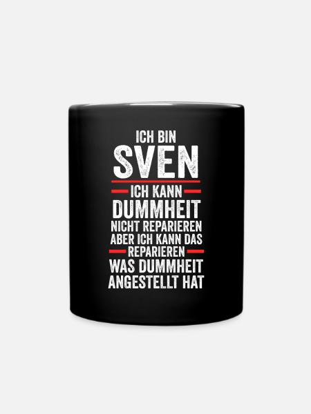Sven - Tasse einfarbig - Schwarz