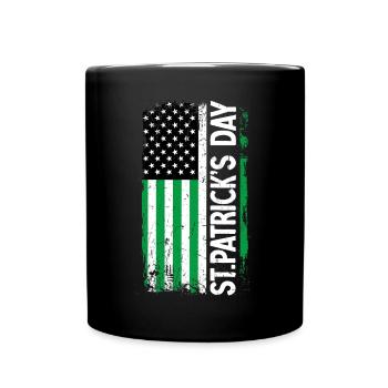 St Paddys St Patricksday St Patrick Day - Tasse einfarbig - Schwarz - Vorne