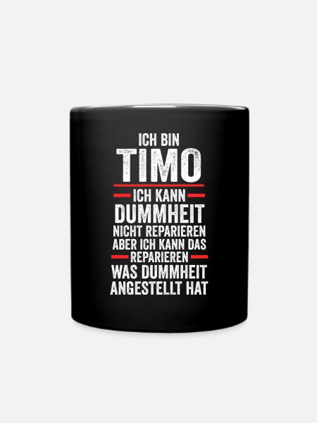 Timo - Tasse einfarbig - Schwarz
