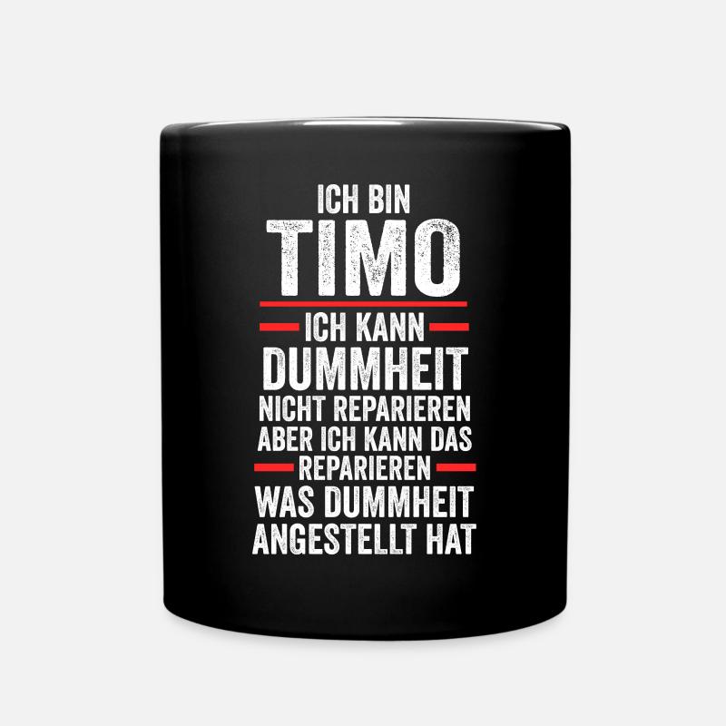 Timo - Tasse einfarbig - Schwarz