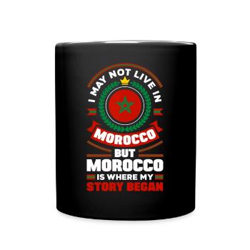 Maroc Maroc Maroc Drapeau Citation - Mug uni - noir - Devant