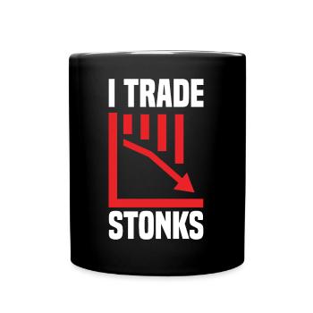 Trade Stonks Trading Day Investor Day - Full Colour Mug - black - Front
