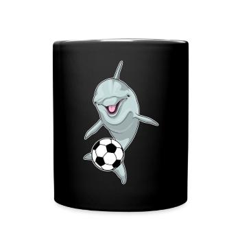 Delfin Football player Football - Full Colour Mug - black - Front