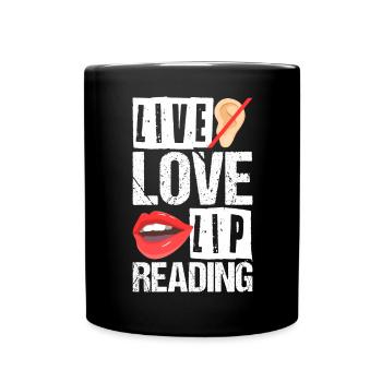 Langue des signes sourde Fierté sourde - Mug uni - noir - Devant