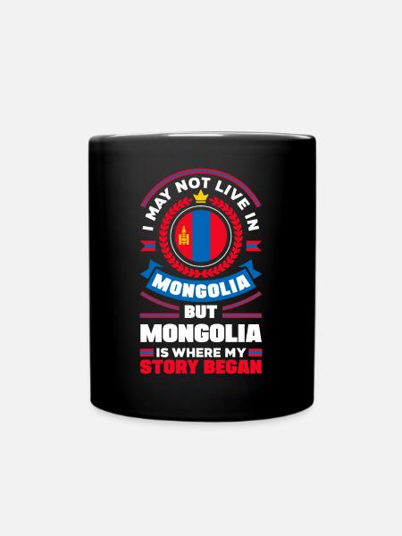 Mongolie Mongolie Citation du drapeau mongol - Mug uni - noir