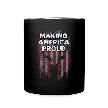 Rendre l’Amérique fière de l’indépendance du 4 juillet - Mug uni - noir - Devant