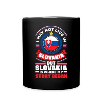 Slovak Slovakia Slovak Flag Quote - Full Colour Mug - black - Front