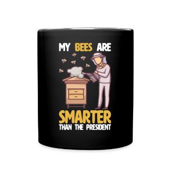 beekeeper beekeeper bees honey bee beekeeping - Full Colour Mug - black - Front