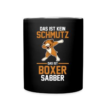 Hund Boxer - Tasse einfarbig - Schwarz - Vorne