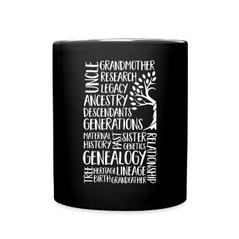 Généalogie Généalogie Généalogiste - Mug uni - noir - Devant