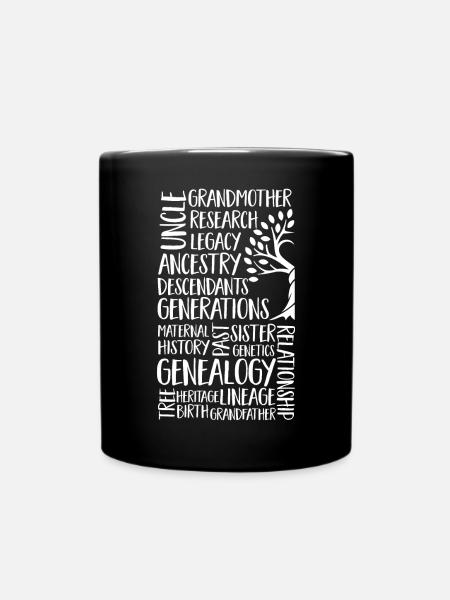 Généalogie Généalogie Généalogiste - Mug uni - noir
