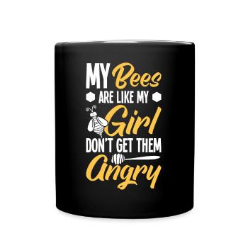 Beekeepers Bees Honey bees Beekeeping - Full Colour Mug - black - Front