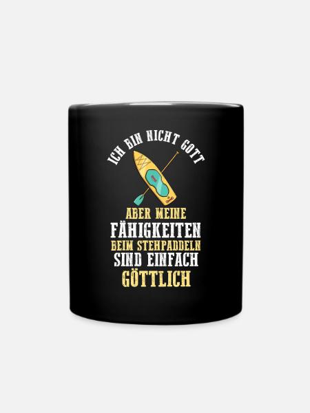 Stand Up Paddeling - Tasse einfarbig - Schwarz