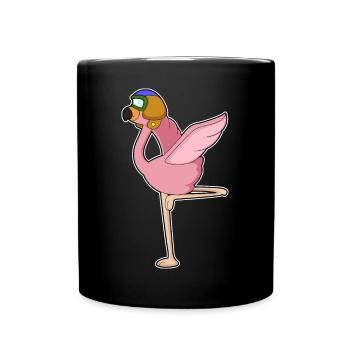 Casquette de pilote de pilote Flamingo - Mug uni - noir - Devant