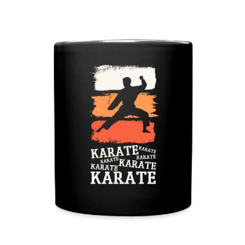 Karaté, Karatéka, arts martiaux, Combats, Sports - Mug uni - noir - Devant