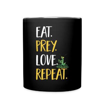 Mante religieuse, collectionneur d’insectes, entomologiste - Mug uni - noir - Devant