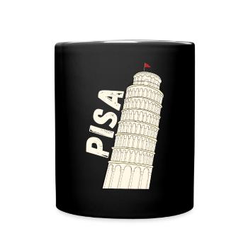 Pise Florence La Tour penchée de Pise Souvenir - Mug uni - noir - Devant
