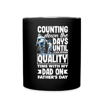 Counting Down the Days Father's Day - Full Colour Mug - black - Front