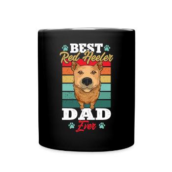 Australian Cattle Dog Red Blue Heeler - Full Colour Mug - black - Front