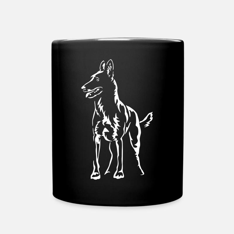 Malinois "Black Edition" - Tasse einfarbig - Schwarz