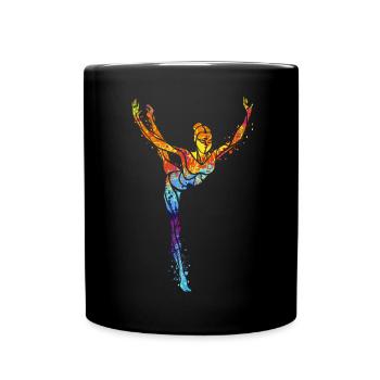 Gymnastik - Tasse einfarbig - Schwarz - Vorne