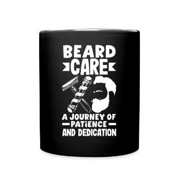 Beard care A journey of patience and dedication - Full Colour Mug - black - Front