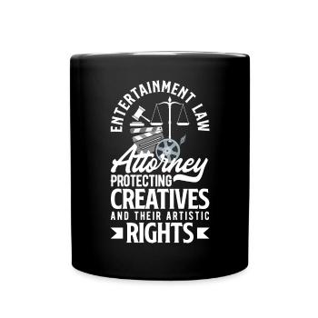 Entertainment Law Attorney Protecting Creatives - Tasse einfarbig - Schwarz - Vorne