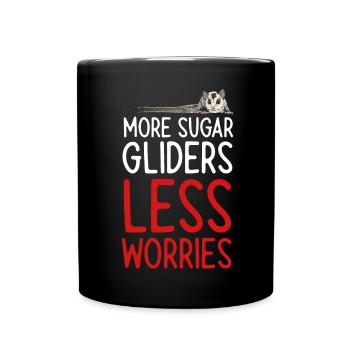Short-headed glider Sugar Glider - Full Colour Mug - black - Front