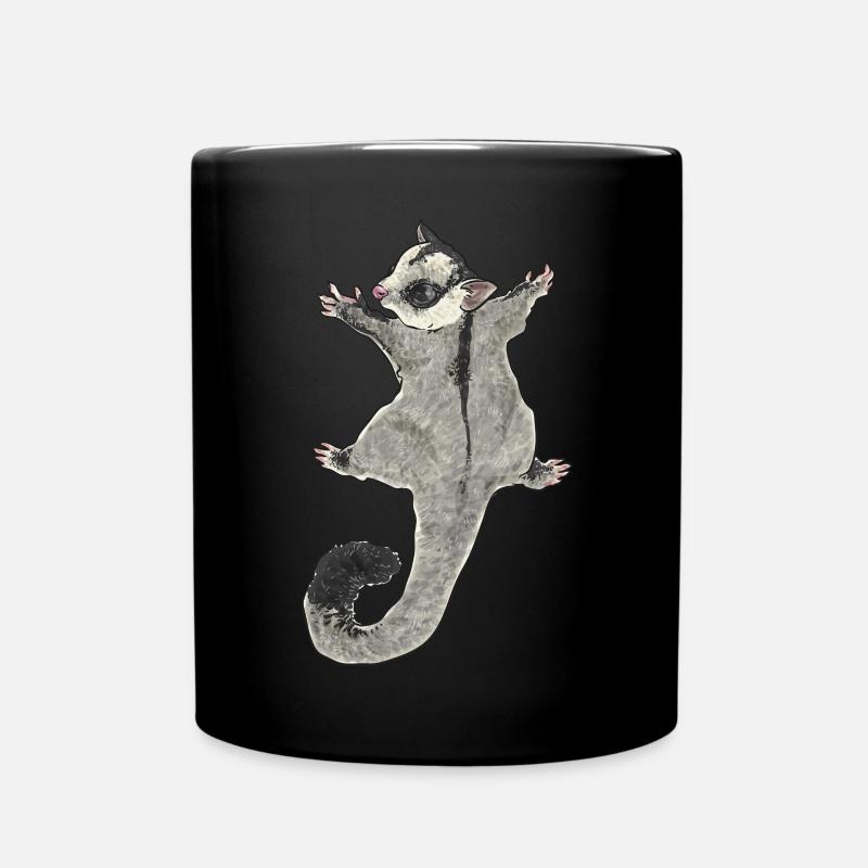 Kurzkopfgleitbeutler Sugar Glider - Tasse einfarbig - Schwarz