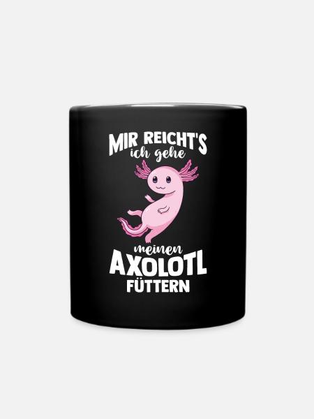 Axolotl - Tasse einfarbig - Schwarz