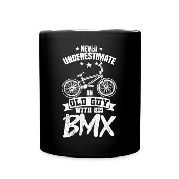 BMX Grandpa - Full Colour Mug - black - Front