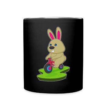 Lapin Vélo - Mug uni - noir - Devant