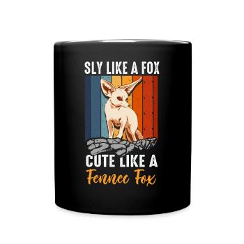 Fennec Fox Sly Cute Fennec Foxes Owner - Full Colour Mug - black - Front