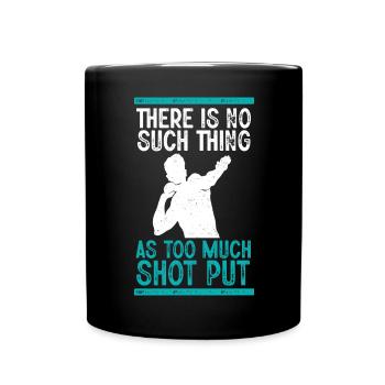 Lancer du poids Athlétisme - Mug uni - noir - Devant