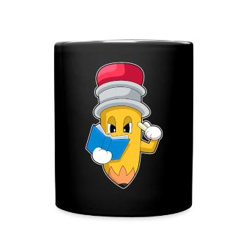 Pencil Teacher Book School - Full Colour Mug - black - Front