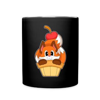Fuchs Eiswaffel  - Full Colour Mug - black - Front