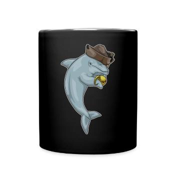Dolphin Pirate Crochet Main - Mug uni - noir - Devant