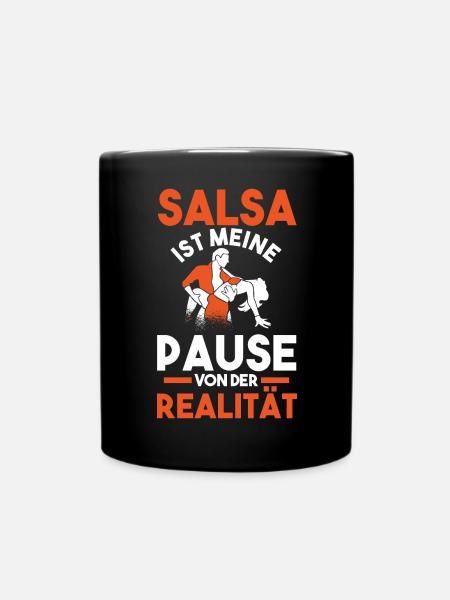 Salsa Tanz Tänzer - Tasse einfarbig - Schwarz