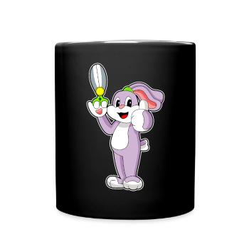 Ciseaux de coiffeur lapin - Mug uni - noir - Devant