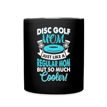 Discgolf Disc Golf - Tasse einfarbig - Schwarz - Vorne