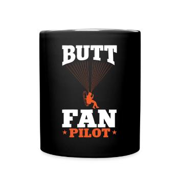 Paramoteur Parapente motorisé - Mug uni - noir - Devant